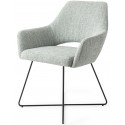 2 x Yanai Spisebordsstole H85 cm polyester - Sort/Terracotta
