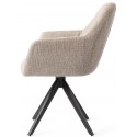 2 x Noto Rotérbare Spisebordsstole H86 cm polyester - Sort/Gul