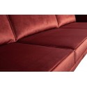 3-personers sofa i velour B277 cm - Teal
