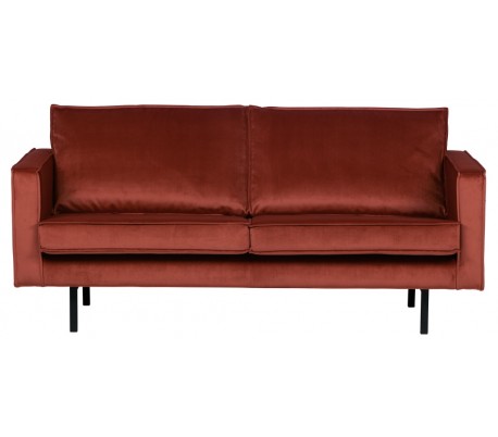 Rodeo 2,5-personers sofa i velour B190 cm – Kastanje