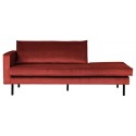 Daybed sofa i velour B206 cm - Teal