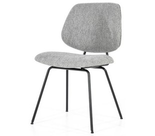 Lynn spisebordsstol i polyester H82 cm - Sort/Pink