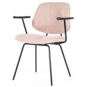 Lynn spisebordsstol i polyester H82 cm - Sort/Pink