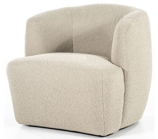 Charlotte lænestol i polyester H75 cm - Grå