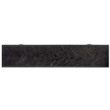 Blackbone tvbord i egetræ og stål B185 cm - Sort/Sølv