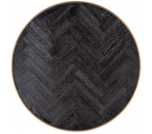 Blackbone sofaborde i egetræ og stål Ø74 + Ø91,5 cm - Sølv/Sort 2