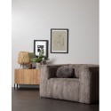 Lænestol i ripcord polyester B146 cm - Brun