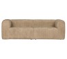 Moderne 3,5 personers sofa i ripcord polyester 246 x 96 cm - Travertin