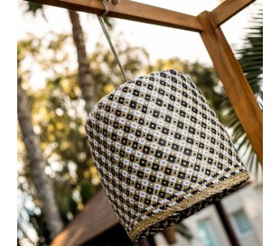 Amalfi trådløs udendørs gulvlampe H148 cm - Sort/Natur 2