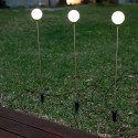 Bruna solcelle udendørs lampe H80 cm - Messing/Hvid