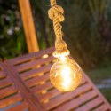 Saona trådløs udendørs loftlampe Ø31 cm - Natur