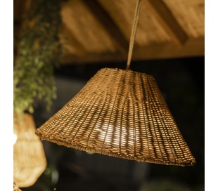 Sisine trådløs udendørs loftlampe Ø40 cm - Natur 2