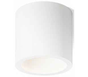 OAK Påbygningsspot i gips Ø13,5 cm 1 x GU10 - Hvid