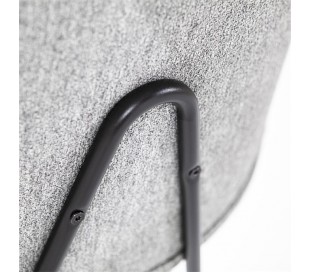 Lynn spisebordsstol i polyester H82 cm - Sort/Pink 2