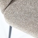 Astrid spisebordsstol med armlæn i polyester H77 cm - Sort/Beige