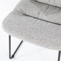 Danica spisebordsstol i polyester H86 cm - Sort/Lysegrå