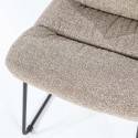 Danica spisebordsstol i polyester H86 cm - Sort/Beige