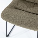 Danica spisebordsstol i polyester H86 cm - Sort/Grøn