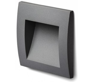 Gordiq S Væglampe til indbygning 9 x 9 cm 1,5W LED - Hvid 2