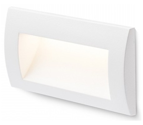 Gordiq M Væglampe til indbygning 14 x 14 cm 3W LED - Hvid