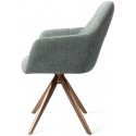 2 x Noto Rotérbare Spisebordsstole H86 cm polyester - Guld/Teal