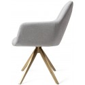2 x Kinko Rotérbare Spisebordsstole H84 cm polyester - Guld/Mandarin