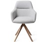 2 x Kinko Rotérbare Spisebordsstole H84 cm polyester - Rødguld/Grå