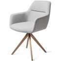 2 x Kinko Rotérbare Spisebordsstole H84 cm polyester - Guld/Grå