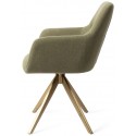 2 x Kinko Rotérbare Spisebordsstole H84 cm polyester - Guld/Sennepsgul