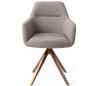 2 x Kinko Rotérbare Spisebordsstole H84 cm polyester - Rødguld/Earl Grey