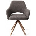 2 x Yanai Rotérbare Spisebordsstole H86 cm polyester - Guld/Mørkegrå