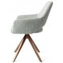 2 x Yanai Rotérbare Spisebordsstole H86 cm polyester - Rødguld/Mørkegrå