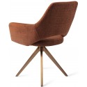 2 x Yanai Rotérbare Spisebordsstole H86 cm polyester - Guld/Terracotta