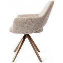2 x Yanai Rotérbare Spisebordsstole H86 cm polyester - Guld/Sandgrå