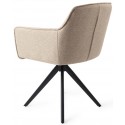 2 x Hofu Rotérbare Spisebordsstole H82 cm polyester - Sort/Lerbrun
