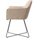 2 x Hofu Rotérbare Spisebordsstole H82 cm polyester - Sort/Lys valnød