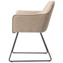 2 x Hofu Spisebordsstole H82 cm polyester - Sort/Lys valnød