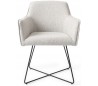 2 x Hofu Spisebordsstole H82 cm polyester - Sort/Gråmeleret
