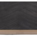 Spisebord i genanvendt egetræ 230 x 100 cm - Industriel sort/Rustik natur