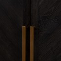 Sideboard i genanvendt egetræ B230 cm - Sortbrun bejset