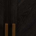 Sideboard i genanvendt egetræ B230 cm - Sortbrun bejset