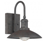 Mica 1 Væglampe H25 cm - Antik rustgrå/Klar med dråbe effekt