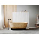 Sita fritstående badekar 178 x 88 cm Senstone - Mat hvid