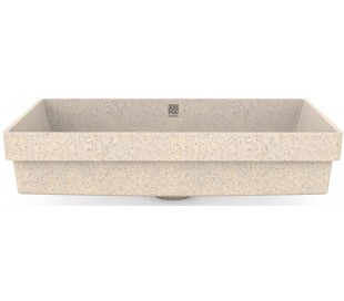 Woodio nedfældet håndvask 60 x 40 cm ECO - Natural aspen 2