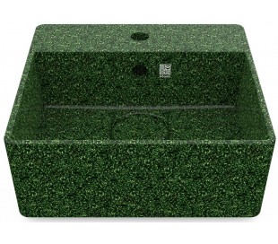 Woodio håndvask 40 x 40 cm ECO - Charcoal