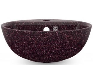 Woodio håndvask Ø40 cm ECO - Lerbrun 2