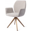 2 x Misaki Rotérbare Spisebordsstole H87 cm polyester - Rødguld/Antracit