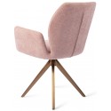 2 x Misaki Rotérbare Spisebordsstole H87 cm polyester - Rødguld/Grå