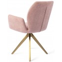 2 x Misaki Rotérbare Spisebordsstole H87 cm polyester - Guld/Grå