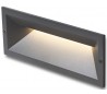 RAGG Væglampe til indbygning 25 x 9,8 cm 12W LED - Antracitsort
